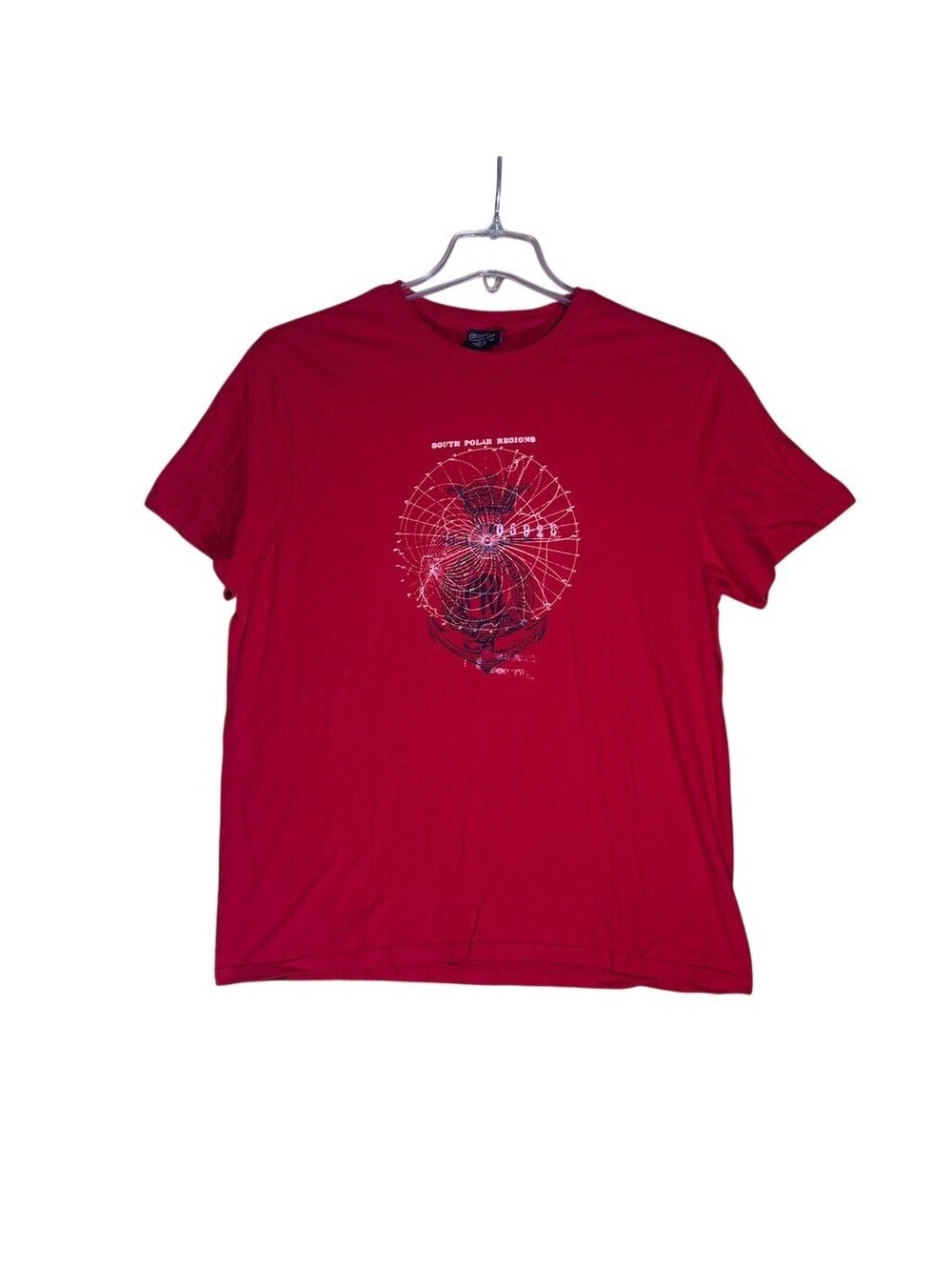 Polo Ralph Lauren T-Shirt Mens Large Vintage Red South Polar Regions Graphic